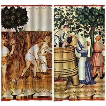 Turto Taccuino Sanitatis Casanatense Vyno Viduramžių Valstiečiai, Vakarų Europoje Barelį Dušo Užuolaidos Iki Ho Man Lili