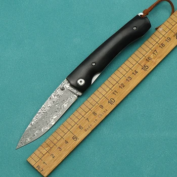 VG10 Damasko plieno peilis lauko kempingas sulankstomas peilis EDC įrankis srityje savigynos medžioklės peilis aštrus nešiojamas kišenėje peilis