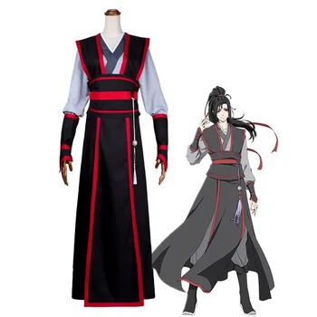 Mo Dao Zu Shi Wei Wuxian Jaunų Cosplay kostiumų Meistras iš Demoniškas Auginimo Hanfu anime drabužių perukas pagamintas dydis