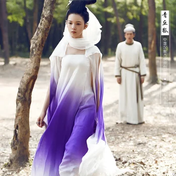 TV Žaisti Legenda QingQiu Fox Pasakų Hua Yue Paties Dizaino Estetikos Pasakos Kostiumų Multi-Color Moterų Kostiumas Hanfu
