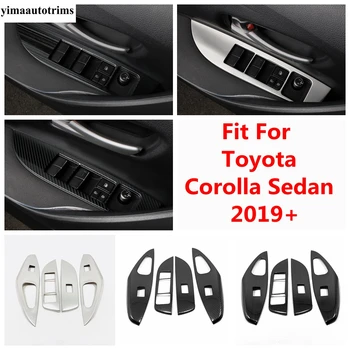 Durų Atrama Lango Stiklo Pakėlimo Mygtuką Perjungti Skydelio Dangtelį Apdaila Toyota Corolla Sedanas 2019 M. - 2023 Nerūdijančio Plieno Priedai