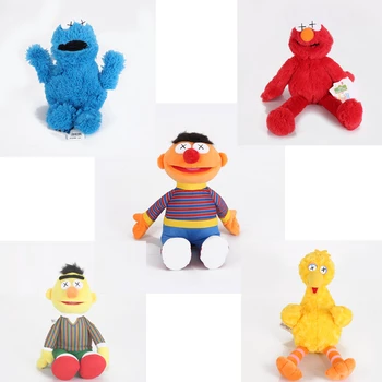 Didelis Dydis Sesame Street Pliušinis Lėlės, Žaislai, Minkšti Žaislai Elmo Abby Bert Animacinių Filmų Minkštas Pliušinis Žaislas Vertus Lėlių Lėlės Vaikams Dovanos Vaikams