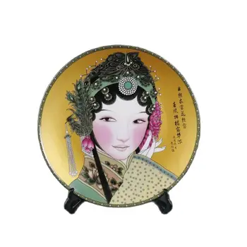 Kinijos Seno Porceliano Pink Lady Modelis Dėkingi Plokštė