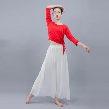 Elegantiškas kelnės Šifono Pločio kojų kelnės Šiuolaikinio šokio Klasikinio šokio Moterų lotynų Jogos Lady Culottes kostiumai