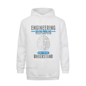 Inžinierius Spręsti Problemas, Juokinga Inžinerijos Hoodie Dizaino Medvilnės Vyrų Topai Marškinėliai Madingi Įrengtas Tshirts