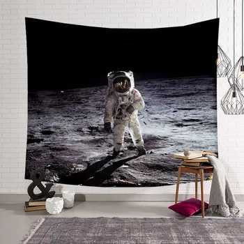 Galaxy astronautas Gobelenas 3D Visi Per Atspausdintas Tapestrying Stačiakampio formos Namų Dekoro Sienos Kabo 01