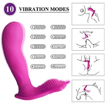 Yeain Belaidžio Nuotolinio Valdymo Drugelis Nematomas Panty Moterų Nešiojami MultiSpeed Vibratorius Suaugusiųjų Silikono Sekso Žaislas Masturbacija