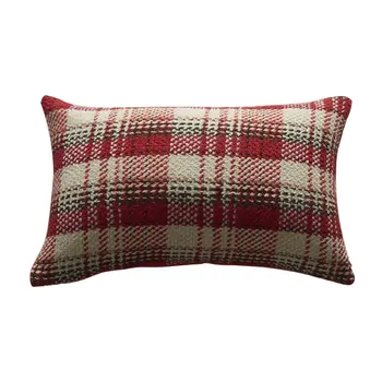 kvadrato, stačiakampio skara megzti sofos pagalvėlė padengti 45*45 30*50 50*50 jokio vidinio juoda raudona pagalvėlė atvejais už namų dec X64