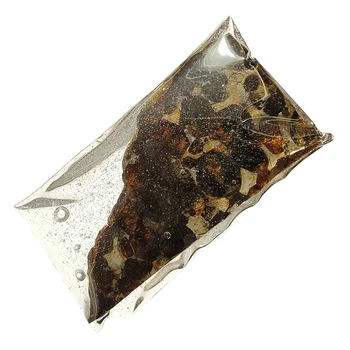 Alyvuogių Meteoritas Pavyzdys Fizinis Meteorito Medžiagos Egzempliorius 20.1 g Kenija Alyvuogių Meteorito Gabalas