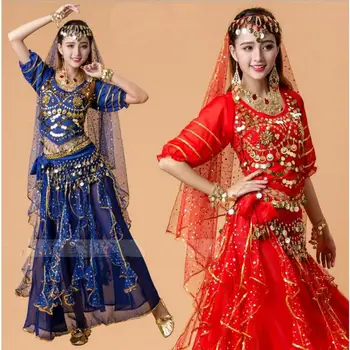 Pilvo Šokio Kostiumas Bolivudas Kostiumas Indijos Suknelė Garsiausių Suknelė Moterų Pilvo Šokio Kostiumą Rinkiniai