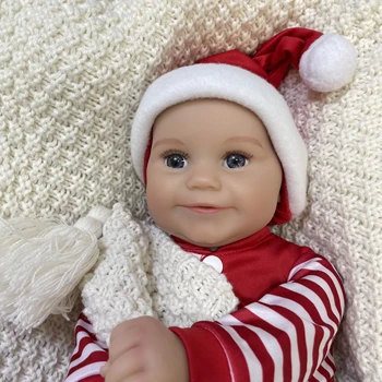 50CM Visas Silikono Vinilo Mergina Naujagimių Baigė Reborn Baby Lėlės Mielas Šypsena Žaislą galima Skalbti