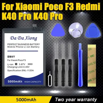 DaDaXiong 2022 Naujas 5000mAh Pakeitimo BM4Y Baterija Xiaomi Poco F3 Redmi K40 Pro Nemokamas Įrankis