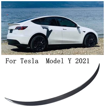 Anglies Pluošto Automobilio Galinio Sparno Kamieno Lūpų Spoileris Už Tesla ModelY Modelis Y 2021