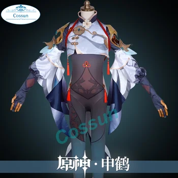 Karšto Žaidimas Shenhe Genshin Poveikio Cosplay Kostiumų Shen Jis Žaidimą Kostiumas Moterims Uniformas Halloween Carnival Šalies Aprangą NAUJAS 2021