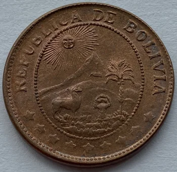 Bolivijos 1942 50 Centų Moneta 100% Tikri Originalios Monetos