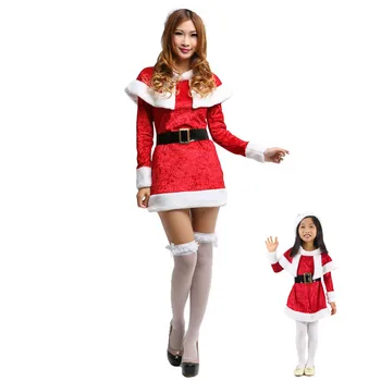 kalėdų kostiumai kalėdų šokėja kostiumai moterų raudona suknelė Linksmų Kalėdų, naujųjų metų kostiumas moterims gana trumpą suknelę