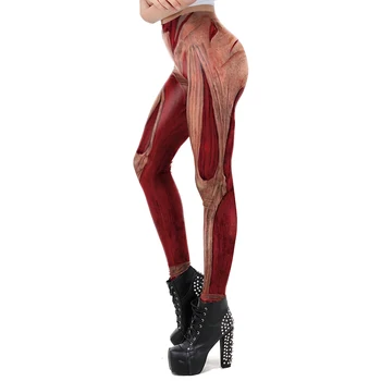 [Tu Mano Paslaptis] Anime Serijos Klasikinis Antblauzdžiai Dizaino 3D Žmogaus Raumenų Spausdinimo Leggins Aukšto Juosmens Push Up Slim Ilgis Legging